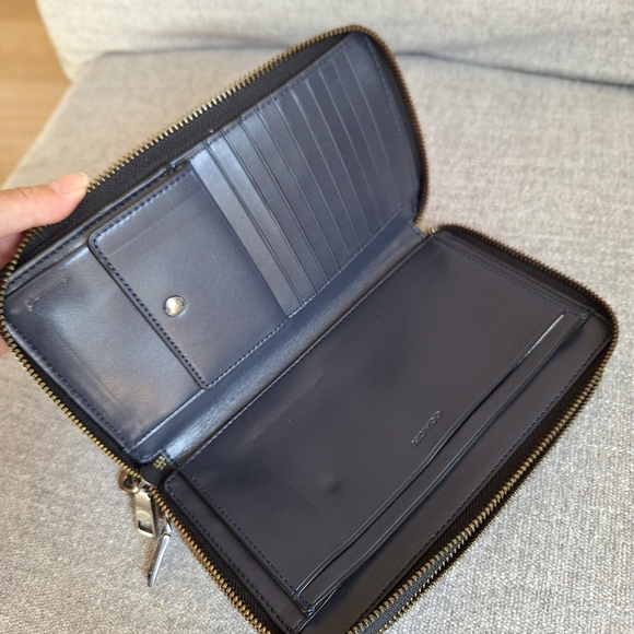 Coach Double Zip Travel Organizer In Signature Canvas NWT - Picture 8 of 12